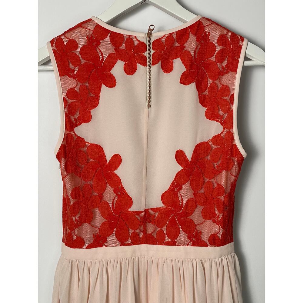 Ted Baker "Vember" Sleeveless Dress With lace bodice SZ 1 - Picture 5 of 8